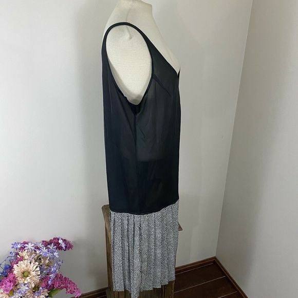 Vtg ILSE M. Midi Flared Dress Animal print Black - Picture 9 of 10